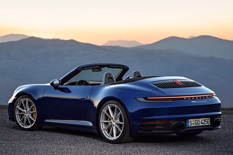 Cars can be fun, too: from coupes to convertibles, sport flair fits the car bill Exterior view of the Porsche 911 Cabriolet