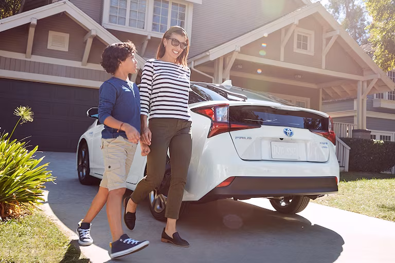 Exterior view of the Toyota Prius