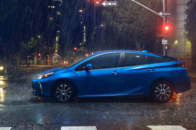 Exterior view of the Toyota Prius